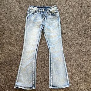 FIRE & RAIN Light Wash Women’s Flare Jeans - Classic Mid Rise Sz 5